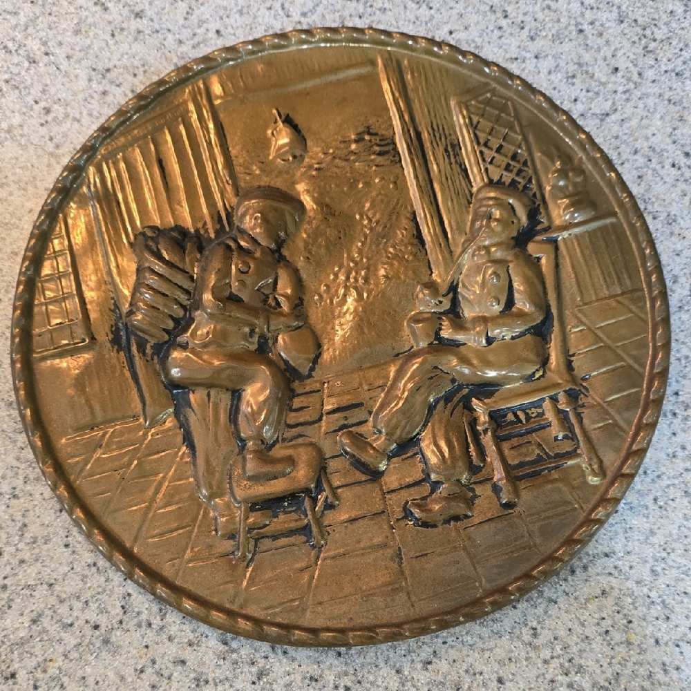 Artistic Brass Wall Decor Plate